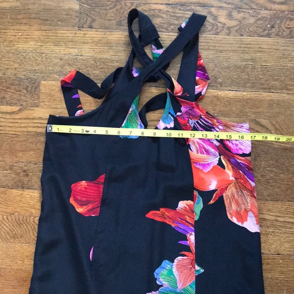 Anthropologie Maeve Cayman Silk Floral Maxi Dress - Picture 3 of 8